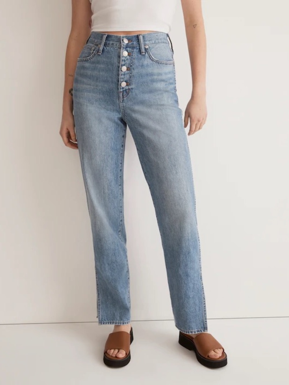 🌼MADEWELL🌼 The Perfect Vintage Straight High-Rise Button-Fly Jeans, Size 29